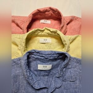 Uniqlo Linen Shirts - Set of 3